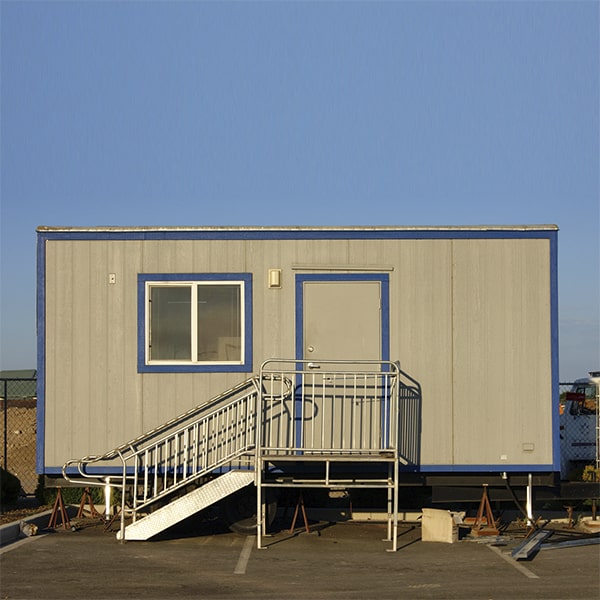 we provide delivery and setup for our mobile office trailer rentals